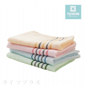簡約緞檔毛巾-33x78cm-3條入