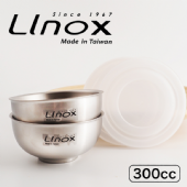 LINOX抗菌304不鏽鋼兒童碗-11cm-附蓋